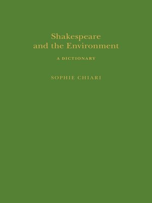 cover image of Shakespeare and the Environment